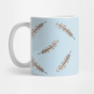 Light White Bird Feathers Mug